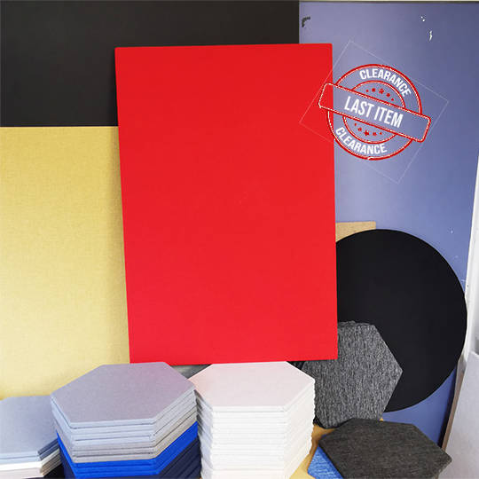 Pinboard | Wrapped Edges | 610 x 910mm | New Ranger Red